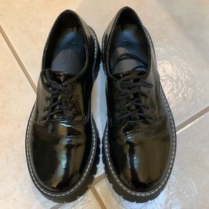 Lug Sole Patent Brogues